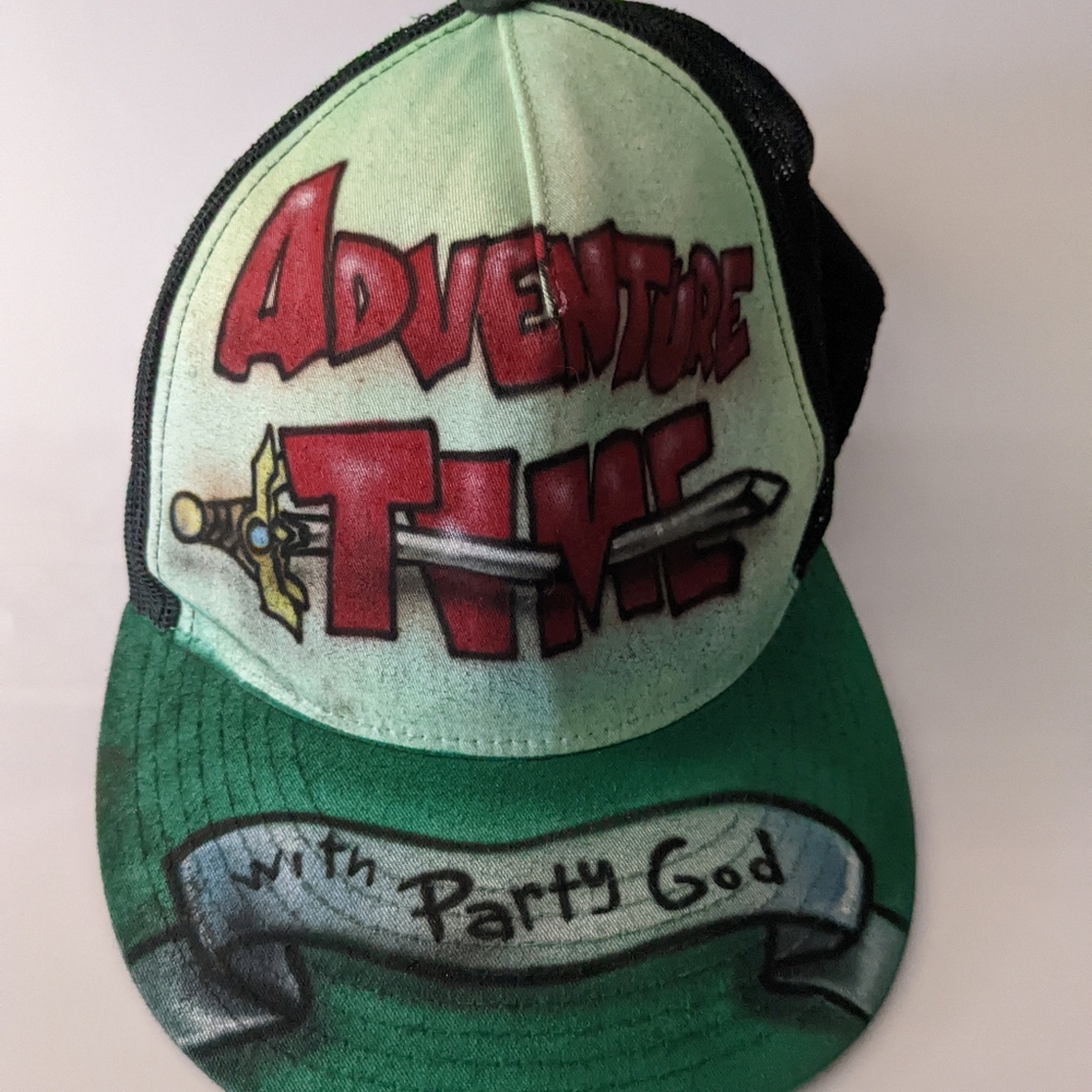 Vintage adventure time with the party god